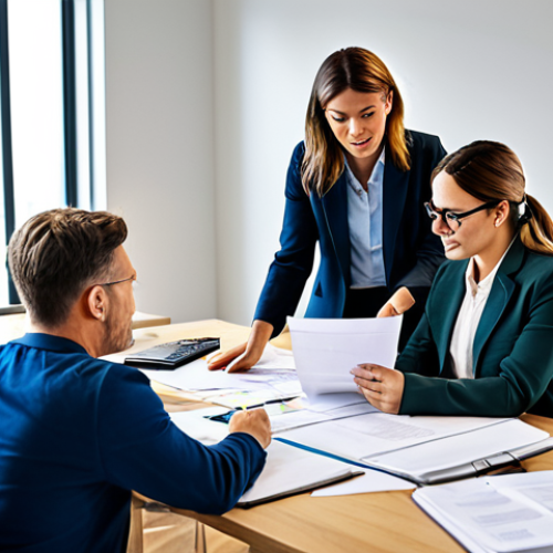 **

"A diverse team of social workers collaborating in a brightly lit, modern office, reviewing case files and discussing strategies. Fully clothed, appropriate attire, professional setting, safe for work, perfect anatomy, natural proportions, high quality, teamwork, collaboration, family-friendly."

**