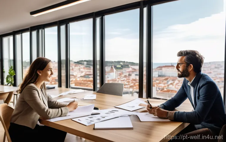 사회복지사와 사회적기업 연결 - **Prompt:** A modern and innovative social enterprise workshop in a Portuguese city. Several adults,... 사회복지사와 사회적기업 연결 - **Prompt:** A modern and innovative social enterprise workshop in a Portuguese city. Several adults,...