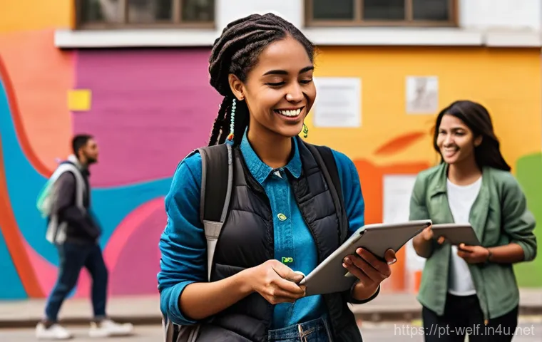 사회복지사 공공복지 정책 분석 - **Prompt 1: The Social Compass in Action**
"A vibrant, dynamic scene depicting a diverse group o...