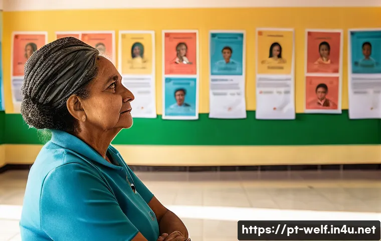 사회복지사 경력 관리 노하우 - A professional social worker in a vibrant community center in Brazil, wearing modest professional at...
