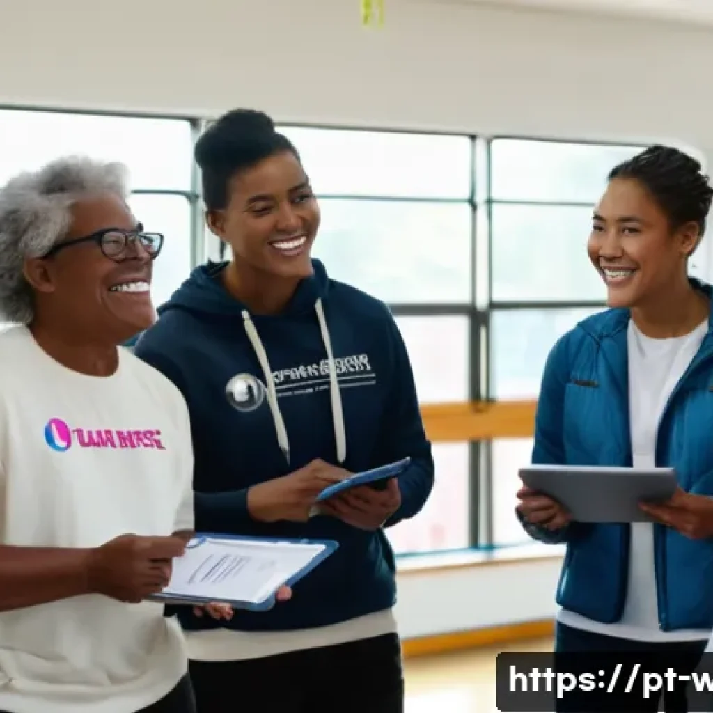 사회복지사와 자원봉사 관리 노하우 - A diverse group of volunteers in casual clothing and light jackets, gathered in a bright community c...